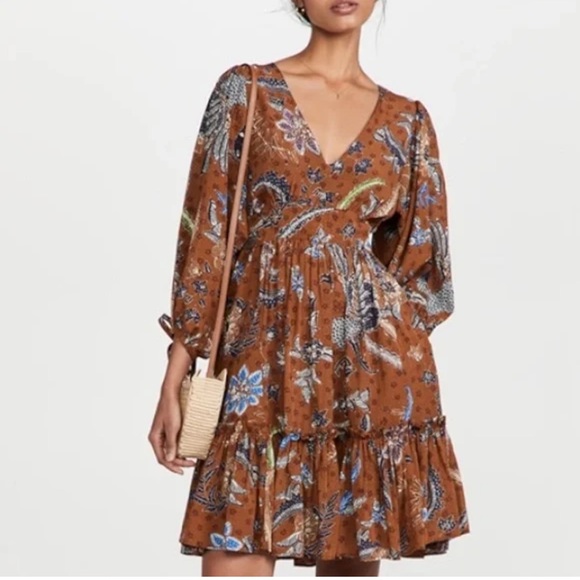 Cara Cara Dresses & Skirts - Cara Cara Millbrook Batik Brown Mini Dress